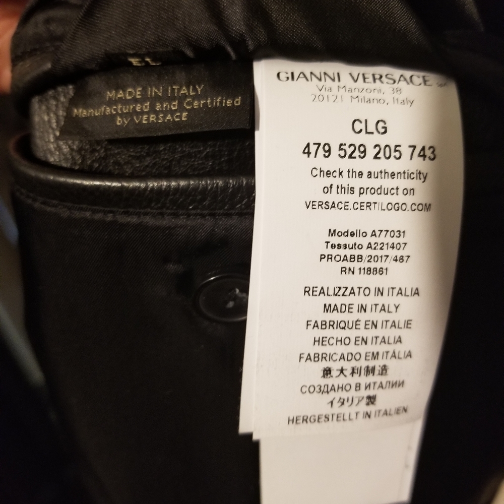 Gianni Versace Men's Leather Jacket - Picture 4 of 7